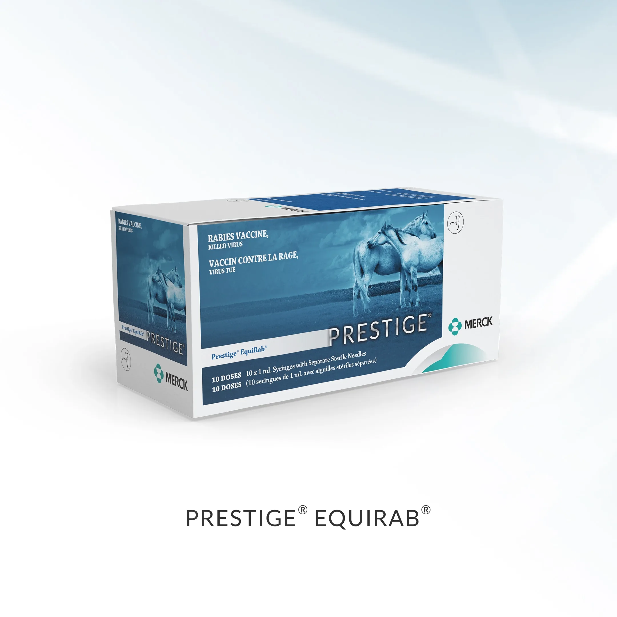 Prestige Merck Animal Health - 3D design and rendering, graphic design branding