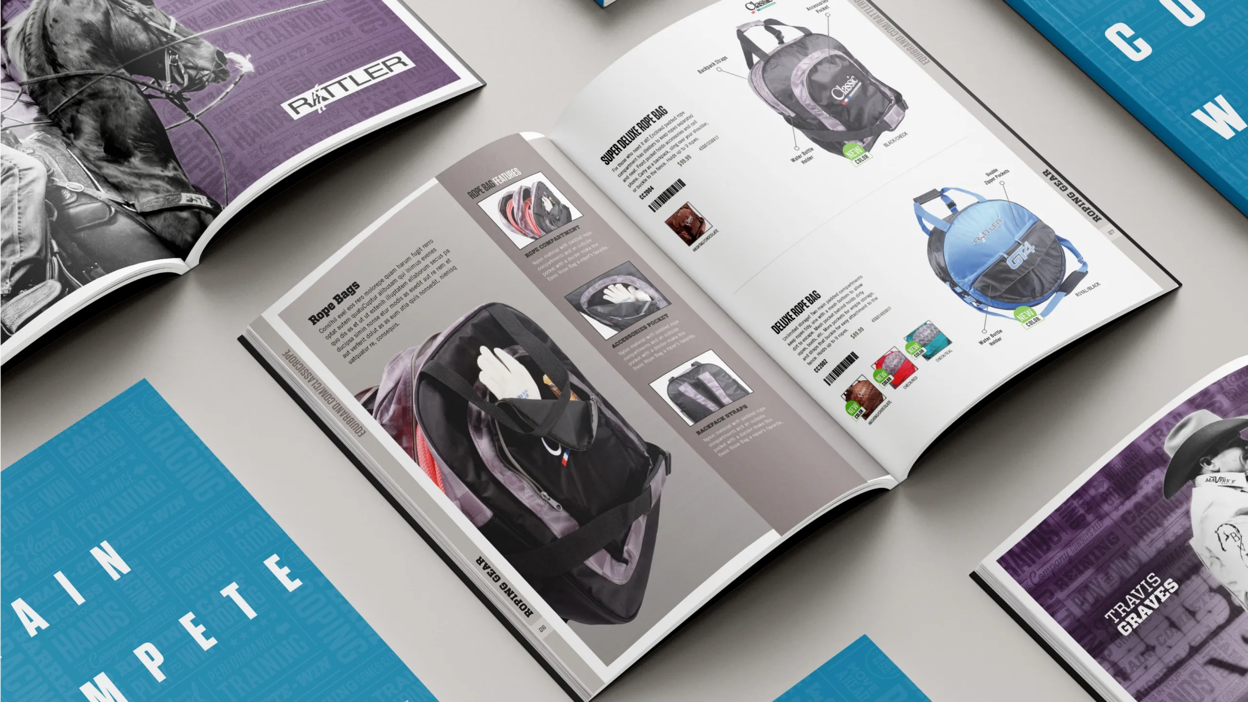 Equibrand product catalog - graphic design, branding, print design