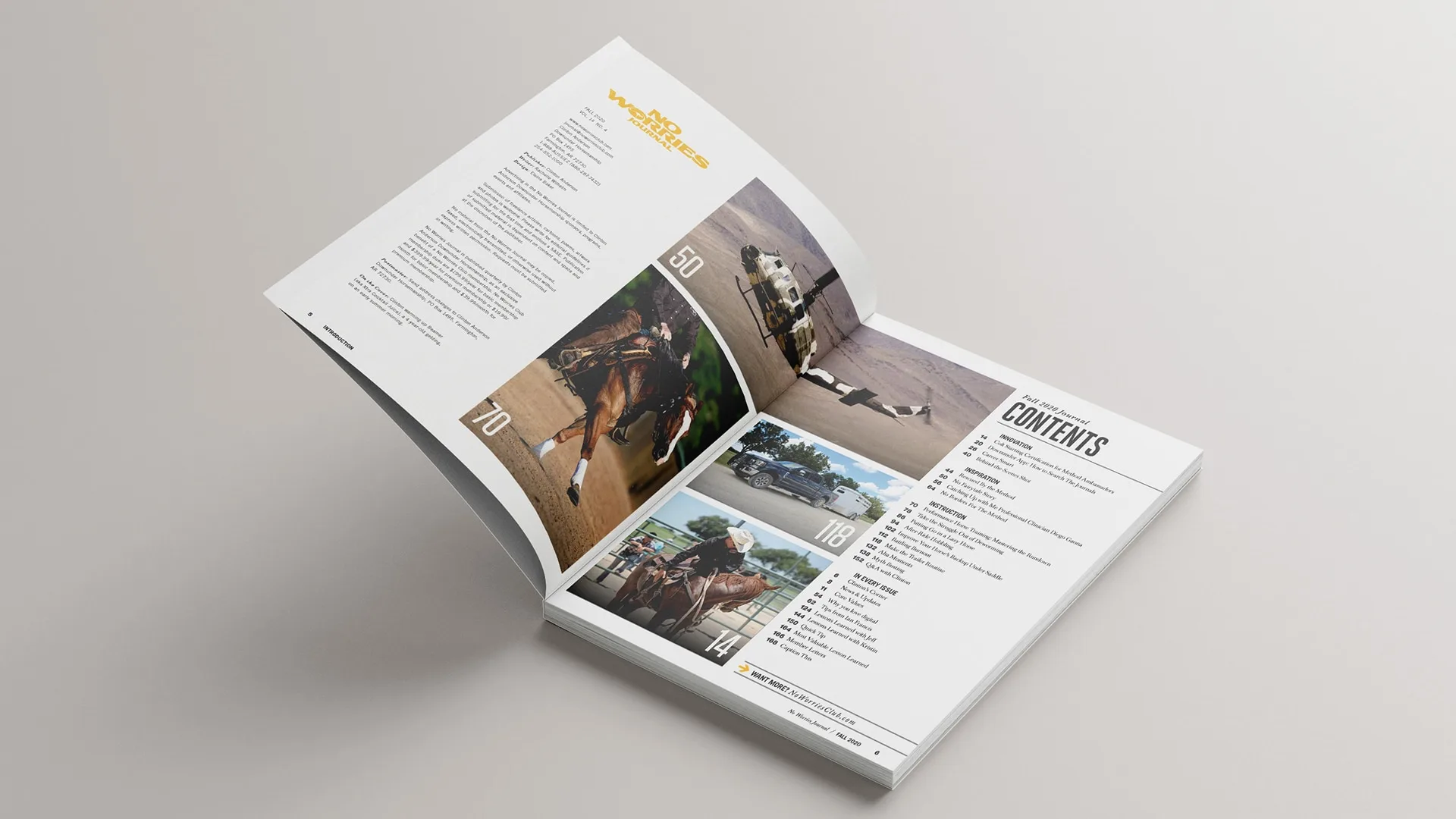 Downunder Horsemanship print design, graphic design, marketing and advertising