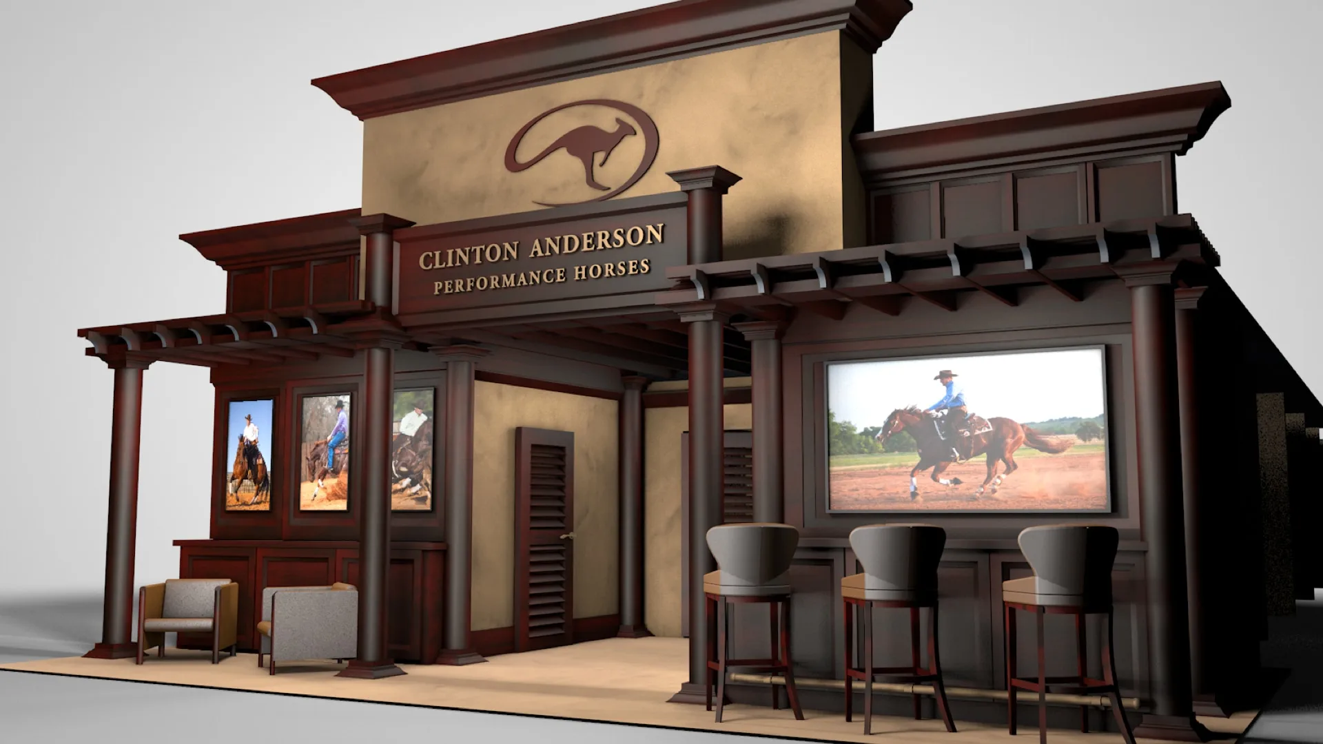 Clinton Anderson - 3D rendering stall design