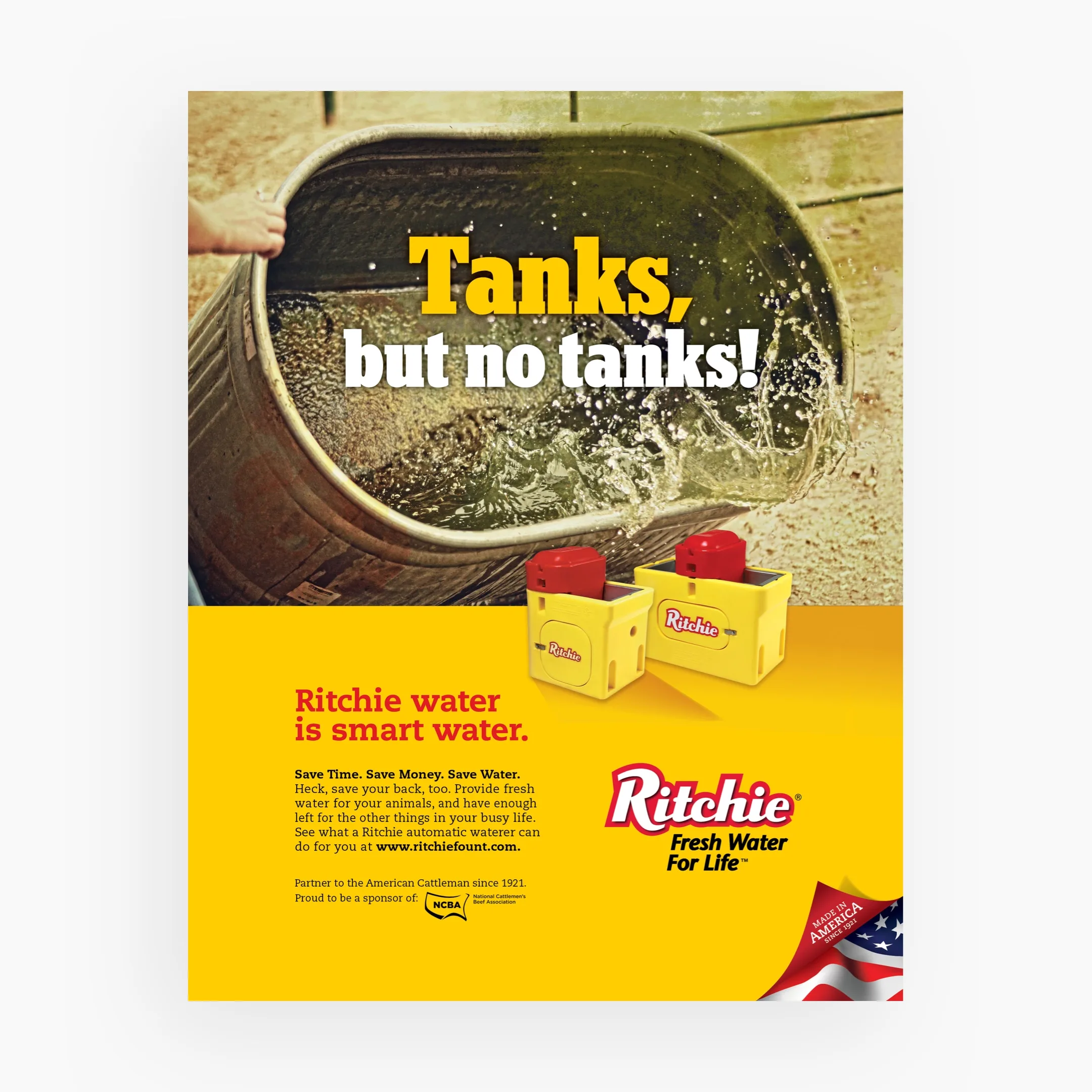 Tanks, but no tanks ritchie print ad