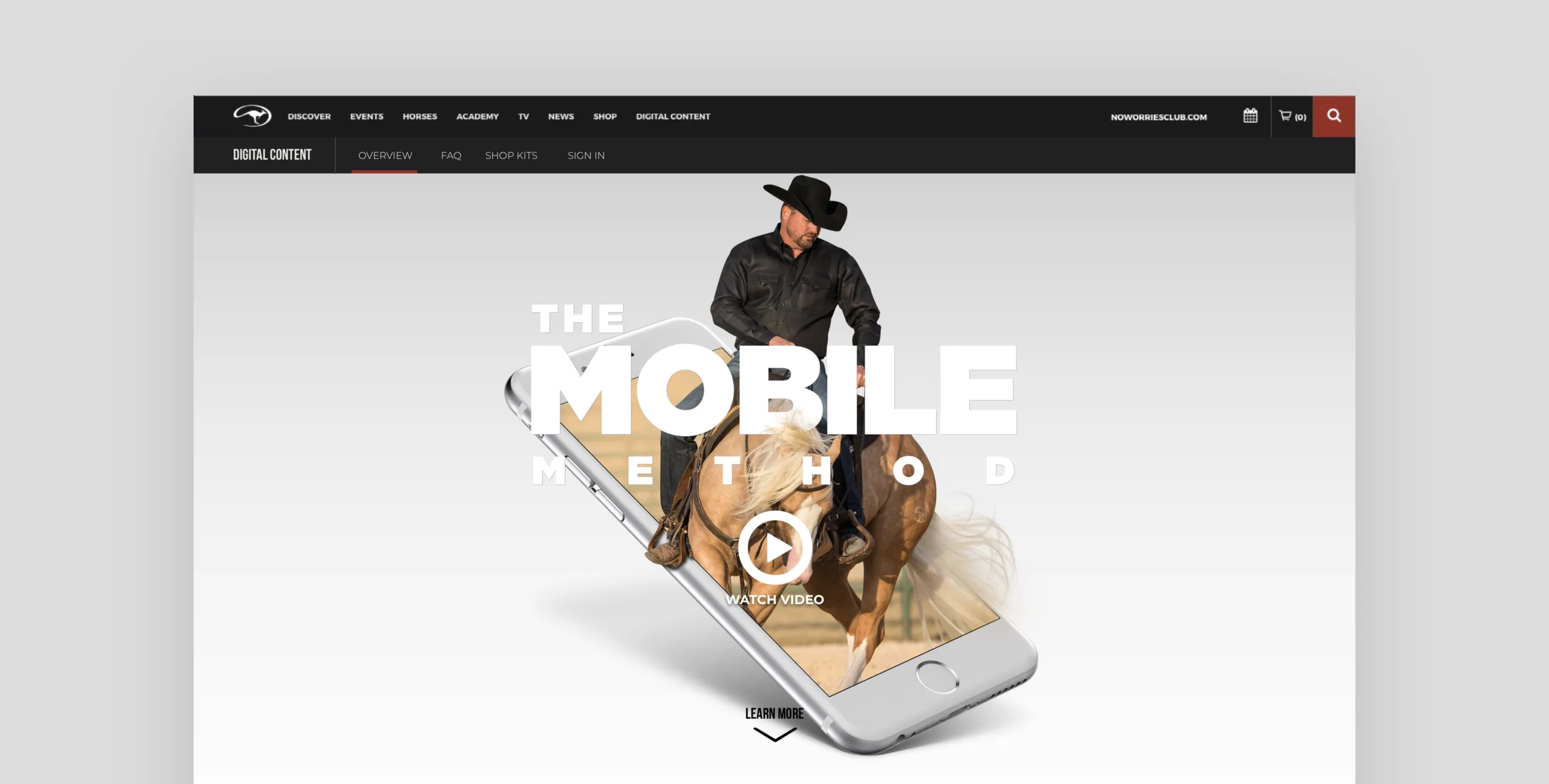 downunder horsemanship - marketing and advertising, campaign, graphic design, web design