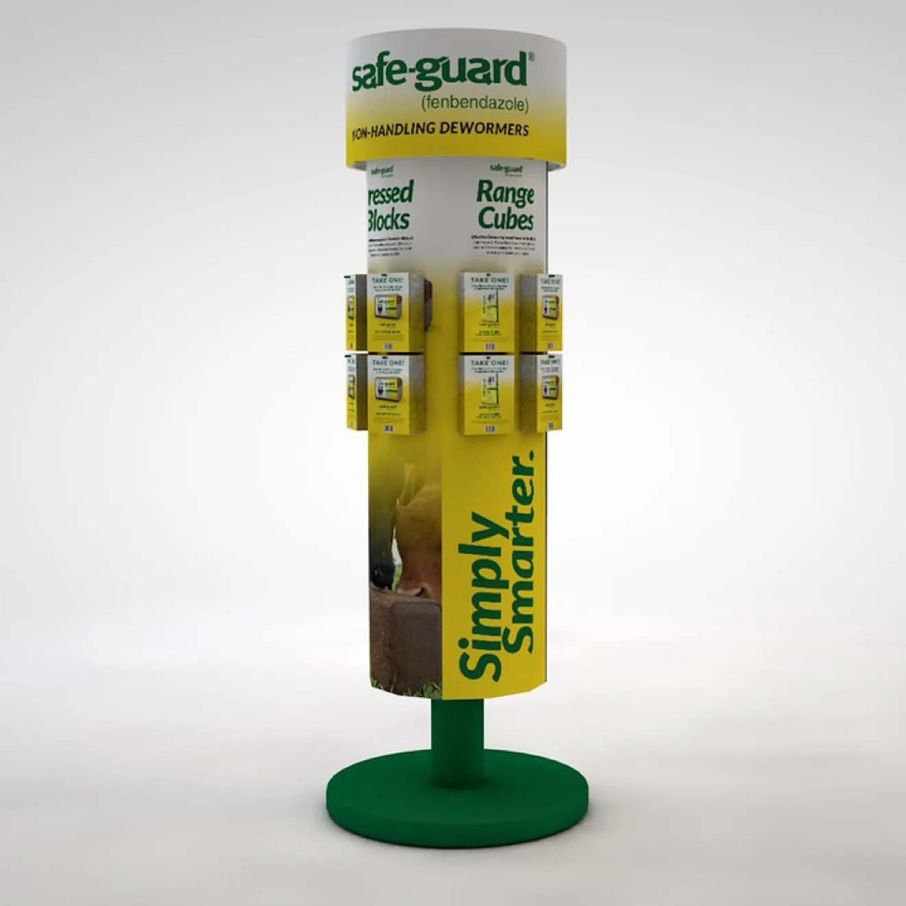 safe-guard free standing counter card
