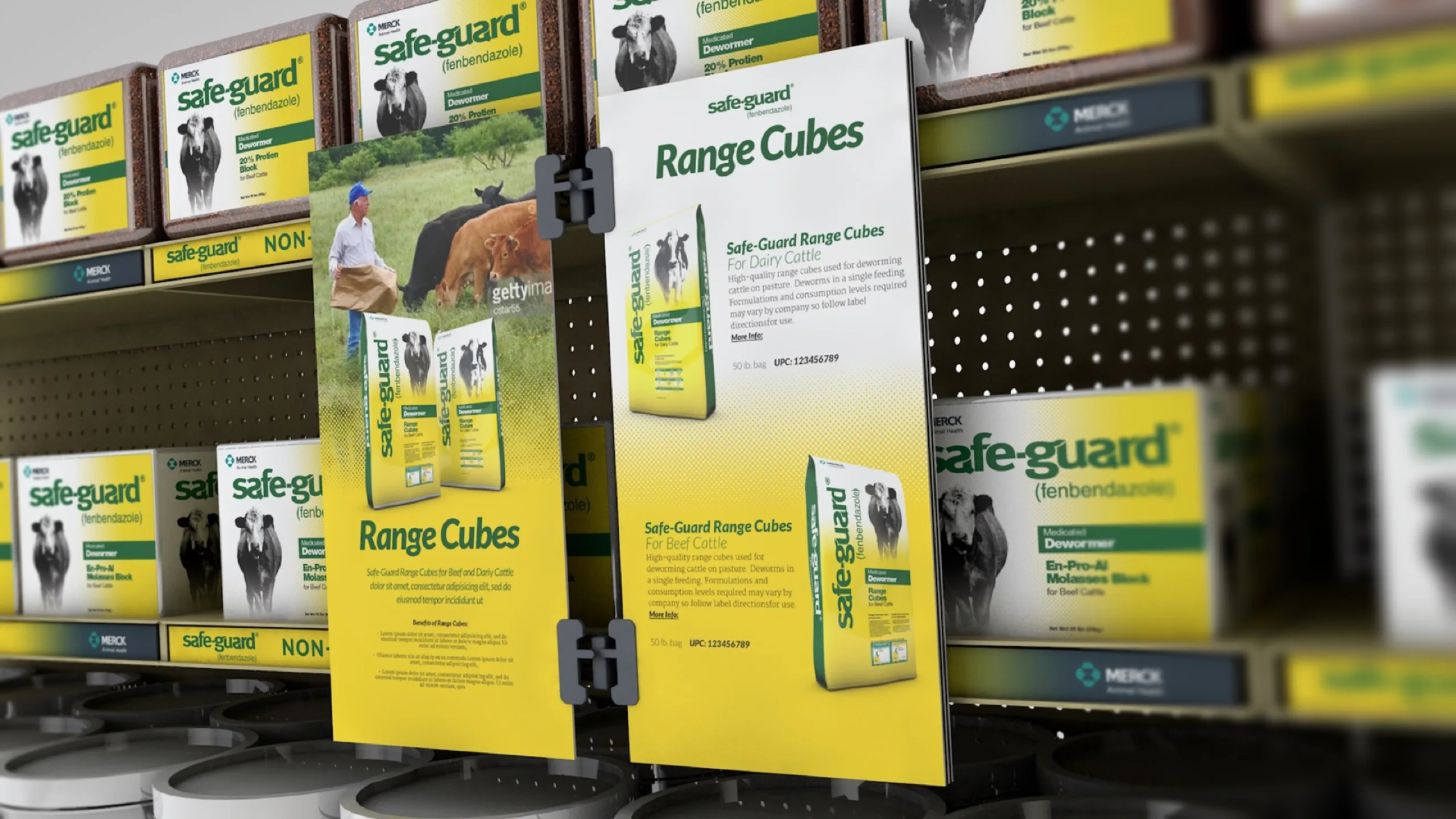 safe-guard cattle display