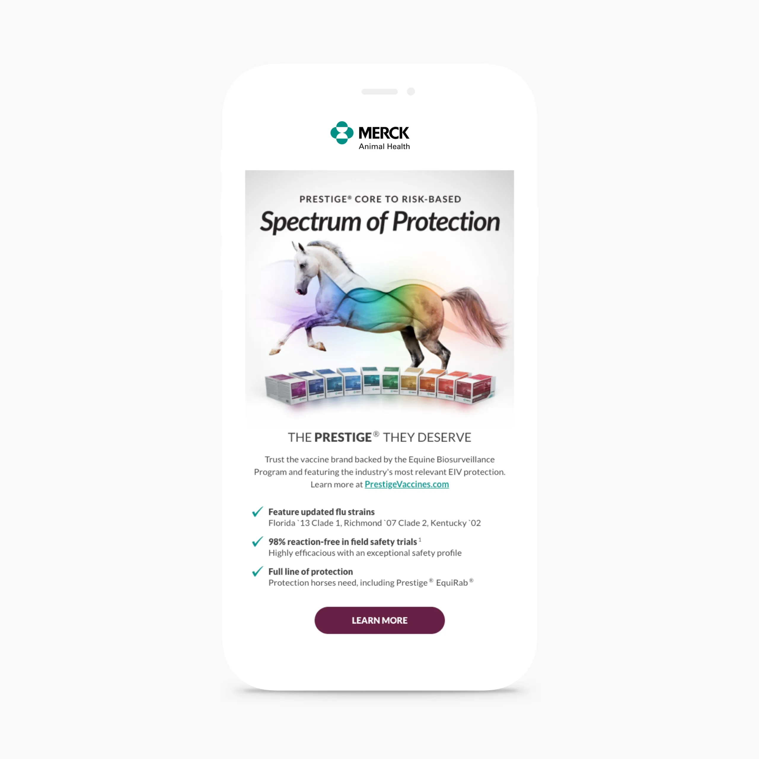 Merck Animal Health Spectrum of Protection email