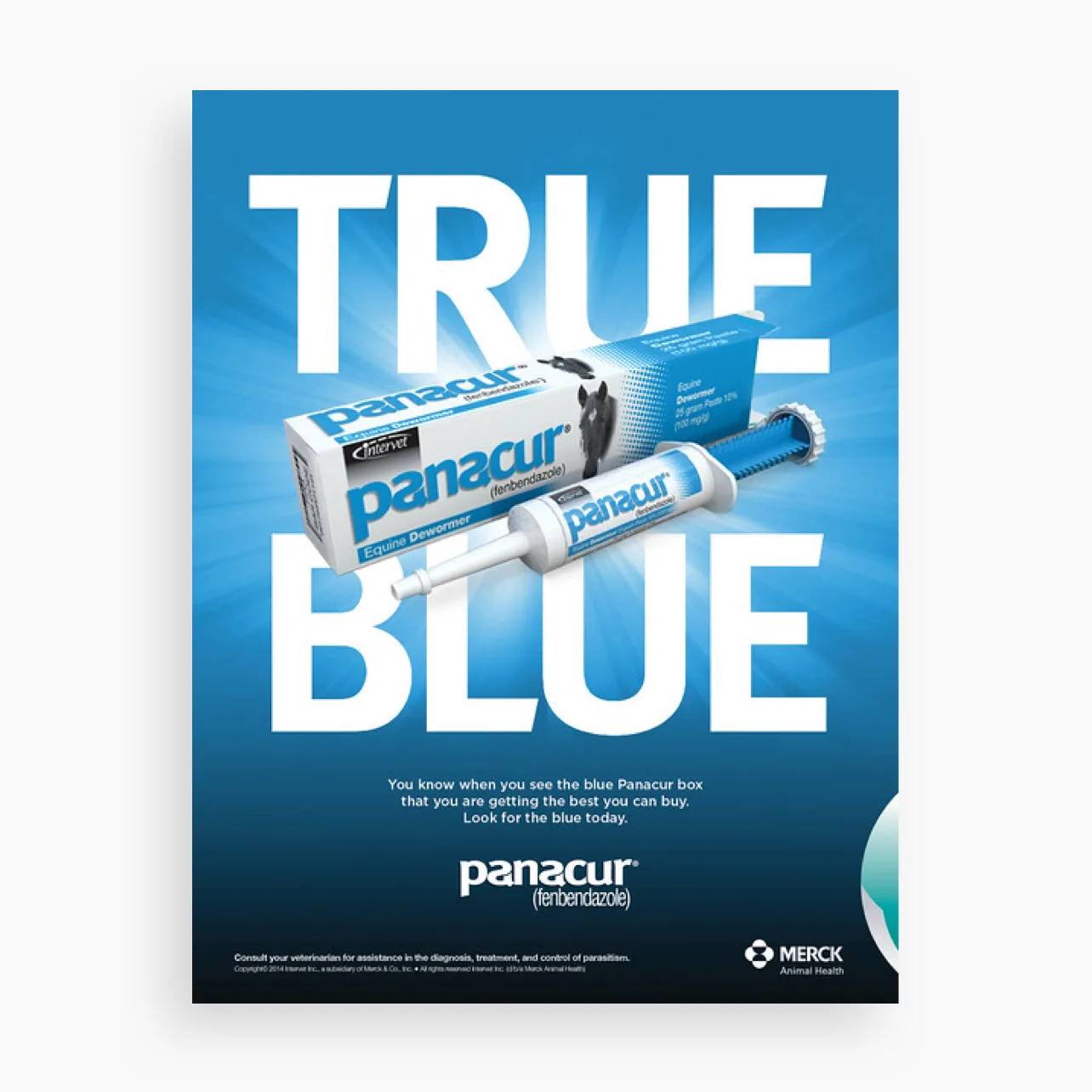 true blue panacur print ad